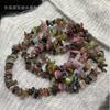 Decorações Atacado Cristal Natural Pedrinhas Perfuradas Pedra Bruta Acessórios Semi-acabados Colar Formato de Contas Conjunto Pulseira