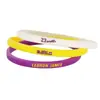 Pulseira de Basquete NBA Curry James Owen Harden Fina Estreita Lateral Estrela Luminosa Pulseira de Silicone