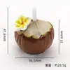 Coco de Tamaño Extra Grande Simulación Paja Suave Juguetes de Comida en Miniatura Escena de Casa de Muñecas Adornos Materiales para Manualidades Adornos de Resina Accesorios