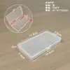 Caja de Embalaje de Plástico Transparente Caja de Exhibición de Muestras de Herramientas de Ferretería Caja de Embalaje de Piezas Organizador de Accesorios Caja de Almacenamiento de Tarjetas