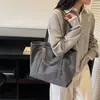 Bolsa de Lona Bolsa Grande para Mujer 2026 Nueva Moda Estudiante Universitario Clase Casual Versátil Moda Ligera Bolso de Hombro para Viajes