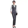 Nuevo Traje de Chaleco Profesional para Primavera y Otoño para Servicio al Cliente, Asistente de Ventas, Recepción de Hotel y Personal de Servicio de Restaurante Uniforme para Mujer
