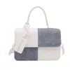 Bolso Cruzado Casual para Hombro, Bolso Nuevo de Diseño Texturizado y Moderno 2025, Bolso Cuadrado Pequeño de Empalme de Contraste de Color de Nicho