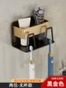 Soporte Eléctrico para Cepillo de Dientes sin Taladro Aluminio Espacial Montado en Pared Baño de Lujo Adhesivo de Pared Porta Vasos para Enjuague Bucal Baño