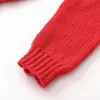 Ins Roupa Feminina Atacado Estilo Europeu e Americano Transfronteiriça Outono Nova Chegada Gola Meia Alta Assimétrica Malha Vermelha 2142107