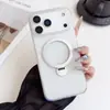 Adecuado para Funda de Teléfono Móvil Iphone18Promax, Soporte Giratorio, Succión Magnética, Acabado Mate tipo Piel, Funda Protectora Anticaídas Apple 17