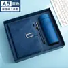 Caderno A5 com logotipo personalizado, design de fecho simples, alta qualidade, papel grosso, agenda executiva, conjunto de presente e bloco de notas