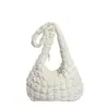 Bolso Cruzado Casual de Gran Capacidad para Mujer 2025 Invierno Nueva Moda Algodón para Viajes Cotidianos Bolso de Hombro Retro de Nicho
