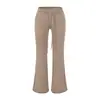 Nuevos pantalones de yoga estilo americano acampanados, cintura baja elástica, corte holgado, con caída, pierna recta, pantalones deportivos finos para mujer, casual de pierna ancha
