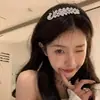 Faixa de Cabeça de Veludo Coreano com Strass Laço Liga Metálica Grampo de Cabelo Joia Grampo de Cabelo Diamantado Antiderrapante Acessórios de Cabelo Venda por Atacado