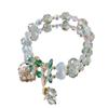Pulseira de Cristal Super Brilhante de Verão Feminina Estilo Mori Viagem Férias Pulseira Fada Rosa Joias para Namorada Transfronteiriça