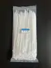 Produção de laços de cabo de nylon plástico com cor preta e branca 3 * série auto-travante de laços de cabo de nylon atacado em grandes quantidades