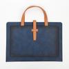 Bolsa para Documentos de Negocios Cuero Gran Capacidad Maletín Engrosado Cuero Hebilla Maletín Bolso de Hombro Bolsa de Almacenamiento Logo Personalizado