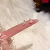 Estilo Coreano Luxo Acessível Design de Nicho Brincos de Floco de Neve Estilo Ins Super Brilhantes Brincos de Zircônia Micro-Incustados Brincos Mini Pequenos