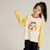 Camiseta Raglán de Manga Larga de Dibujos Animados para Niños 2026 Primavera Nuevo Estilo Unisex Versión Coreana Holgada Casual Versátil Camiseta Básica de Moda
