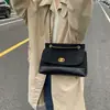 Bolso bandolera de un solo hombro, casual y elegante, gran capacidad, diseño retro, nuevo bolso para mujer con estampado de diamantes, bolso de cadena 2026 con colores contrastantes