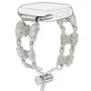 Borrado de Pérdida, Adecuado para Apple Watch Watch con Cadena Metal Diamante Lazo Pulsera Correa