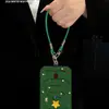 Cordón de Árbol de Navidad Estrella Adecuado para Funda de Teléfono Móvil Apple 17 Piel de Cabra Iphone15Promax Silicona 16 Ventanas Grandes
