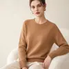 Suéter de tricô de lã, estilo casual, gola redonda, mangas raglan, sem costura, peça única, para mulheres, na cor off-white, corte solto, manga longa, estilo pullover