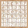 Plantillas de Pintura Recortadas con Letras Digitales 36 para Amazon Transfronterizo Diagrama de Bricolaje Molde Auxiliar para Copiar y Frotar