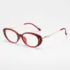 Óculos de Leitura Retrô Oval da Moda para Mulheres, Anti-Luz Azul, Alta Definição, Elegantes, Óculos de Leitura Lisos, Óculos Ópticos de Design