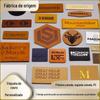 Personalização de Marca de Couro de Vestuário do Fabricante, Marca de Borracha Macia Voltagem para Calçados e Chapéus Personalização em Couro Genuíno Embossado, Personalização de Etiqueta de Couro PU