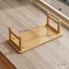 Mesa Dobrável para Bay Window, Mesa Pequena de Bambu e Madeira Maciça (Tipo Kang), Mesa de Chá para Cama, Estudo, Computador, Apartamento Pequeno, Fácil de Guardar