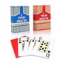 Cartas de Póker Texas Hold'Em, Cartas Anchas de Plástico PVC, Acabado Mate, Letra Grande, Engrosadas, para Salas de Póker, Clubes, Uso Competitivo y Ocio