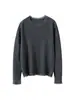 Suéter de Cachemir con Flecos y Borlas para Mujer 2026 Otoño Invierno Cuello Redondo Lentejuelas Top Versátil Pulóver Tejido Capa Base