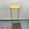 Decoração de Corredor Geométrica de Ferro Forjado Adereços de Casamento Estrutura Quadrada Tridimensional Ornamentos de Prisma Retangular Decoração de Suporte de Flores para Casamento Estrutura Quadrada de Ferro