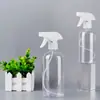 Dongguan pronta entrega 500ml frasco embalagem líquido spray de álcool plástico transparente PET vaso com borrifador desinfetante 84