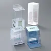 Caja de plástico para hacer tapa caja de embalaje de regalo de PVC caja de plástico PET transparente esmerilado caja de almacenamiento de plástico pp