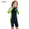 Dive&Sail Nuevo Traje de Buceo para Niños de 1.5 mm Traje de Baño de Buceo Caliente Dividido para Hombres Traje Espesado para Surf y Snorkel