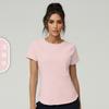 Amazon plus size Cool Sports de secagem rápida Loose Sports Top de manga curta Blusa de corrida feminina para fitness Camiseta de ioga