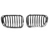 Adecuado para Parrilla de Admisión Modificada de Barra Única de 2 Puertas para BMW Serie 3 E46 de 1998-2001, Parrilla Central Negra con Marco Plateado para Serie 3 E46
