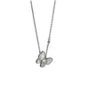 [08] joyería de moda de comercio exterior nueva con exquisito collar de mariposa de concha blanca chapado en cobre dorado