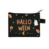 2026 Halloween Fantasma Calabaza Gato Negro Dibujos Animados Pequeño Monedero Portátil Cremallera Bolsa para Monedas Exquisita Mini Cartera