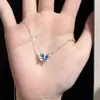 Collar Mujer Diseño Sensible Mariposa Ins Estilo Nuevo 2024 Cadena de Lana