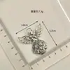 Comércio exterior DIY acessórios de joias vintage bruxa anjo asas liga de zinco pingente brincos material atacado