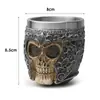 Vaso de licor con forma de calavera, calavera de resina, decoraciones de Halloween, decoración del hogar, taza de café para bar