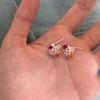 Pendientes colgantes de circonita y dopamina en color plata 2024 para mujer, con un diseño que combina con todo.