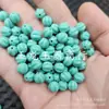 Contas de abóbora turquesa azul imitação contas soltas de jade imitação 8mm fugua acessórios para pulseira colar diy contas artesanais