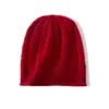 Cachemira 2026 Otoño/Invierno Nuevo Estilo para Mujer de Gama Alta Color Sólido Tejido de Punto Trenzado Engrosado Protección para las Orejas Calidez Tejido Sombrero de Ala Enrollada