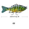 10cm Isca Luya Plástico Isca Dura 15.5g Peixe Multi-Seções 7 Seções Isca Biônica Luya Isca Artificial Isca de Pesca Atacado