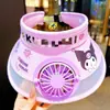 Sombrero de sol con ventilador, sombrero de protección solar de copa abierta, sombrero de sol de verano para niños y niñas, ventilador alimentado por energía solar