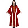 M-XXL Traje de Rainha Palaciana Retrô Medieval Fantasia de Cleópatra para Halloween Fantasia de Performance para Baile de Máscaras