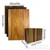 Tabla de cortar de madera de acacia Tabla de cortar creativa en forma de libro Decoración para cocina y restaurante Bandeja para servir Bandeja de doble cara para bistec cocido