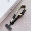 Lanyard para Teléfono Móvil con Cuerda de Muñeca y Llavero, Junta Corta de Color Dopamina, Anti-Pérdida y Anti-Caída