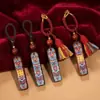 Chaveiro Pingente de Sandália Pintada Estilo Chinês, Amuleto de Segurança Anti-Perda para Homens e Mulheres, Presente de Ano Novo de Alta Qualidade