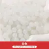 50 Piezas Vidrio Gelatina Color Sólido Imitación Jade Redondo Cuentas Sueltas Pasadores de Pelo Hechos a Mano Pulseras Collares Pendientes Materiales